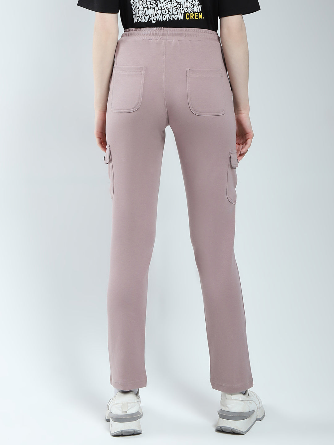 Rock.it Women Beige Solid Regular Fit Lower