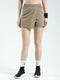 Rock.it Women Beige Solid Regular Fit Shorts