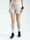 Rock.it Women Beige Solid Regular Fit Shorts