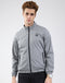 Rock.it Men Grey Solid Mock Neck Full Sleeve Jacket