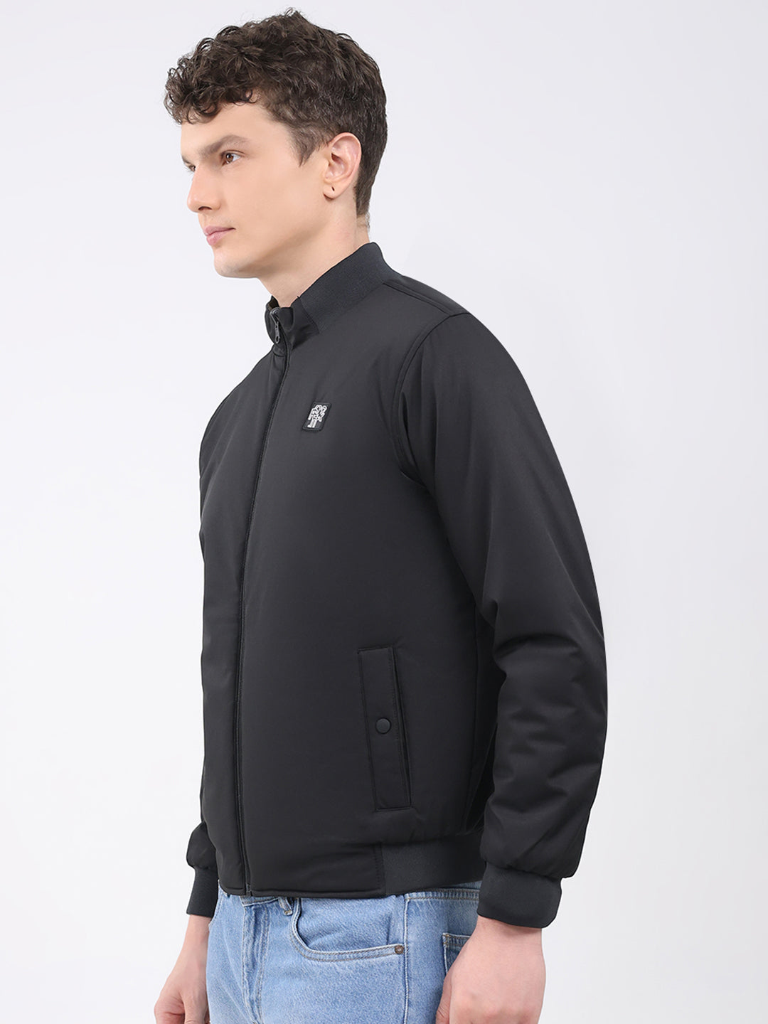 Rock.it Men Black Solid Hooded Full Sleeve Reversible Jacket