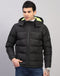 Rock.it Men Black Self Design Collar Full Sleeve Jacket