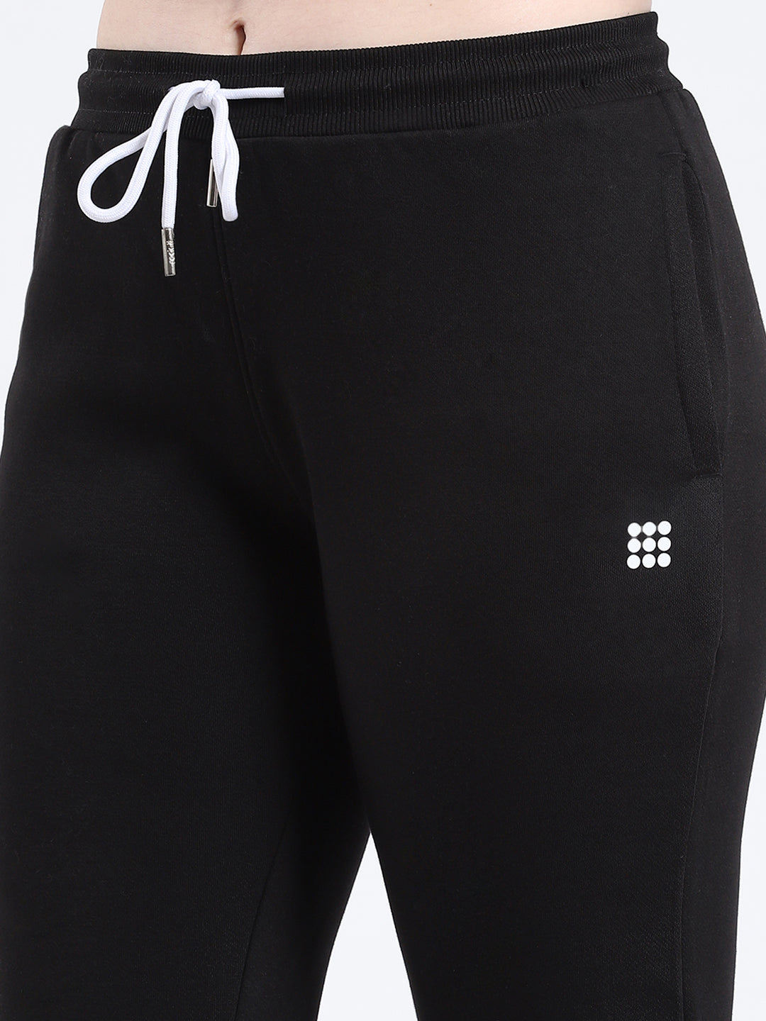 Rock.it Women Black Solid Regular Fit Winter Lower