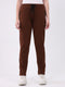 Rock.it Women Brown Solid Regular Fit Winter Lower