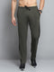 Men Olive Solid Regular Fit Lower