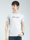 Men Grey Solid Round Neck Half Sleeve T-Shirt