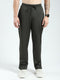 Men Olive Solid Regular Fit Lower