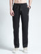 Men Black Solid Regular Fit Lower