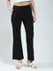 Women Black Solid Regular Fit Jegging