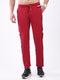 Men Red Solid Regular Fit Winter Lower