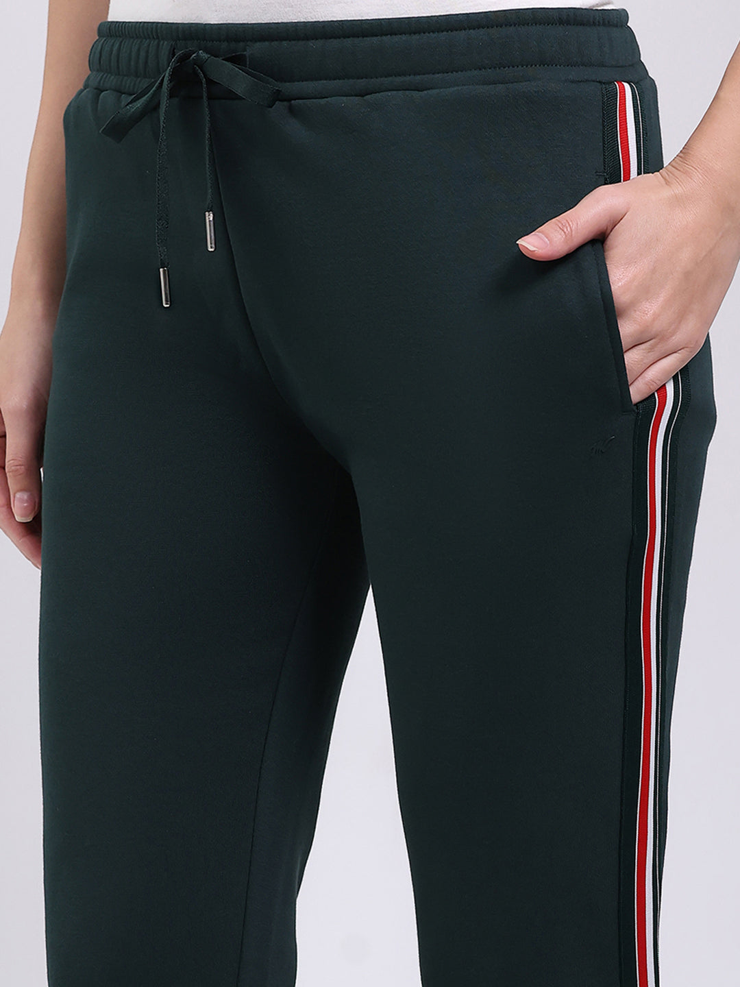 Women Green Solid Regular Fit Winter Lower