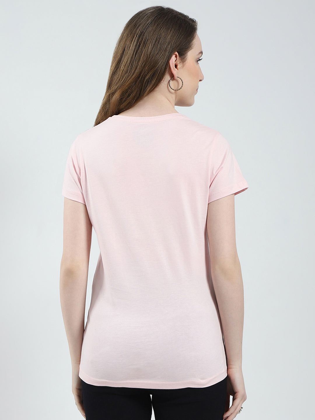 Women Mustard & Peach Solid Round Neck Half Sleeve Top 2Pc Set