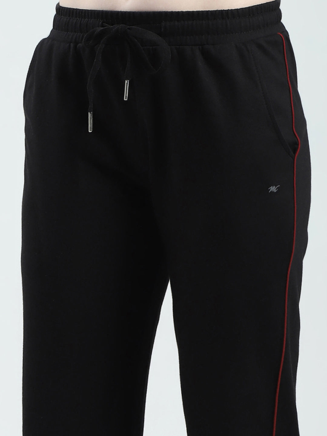 Women Black Solid Regular Fit Lower