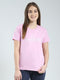 Women Purple Printed Round Neck Half Sleeve Top