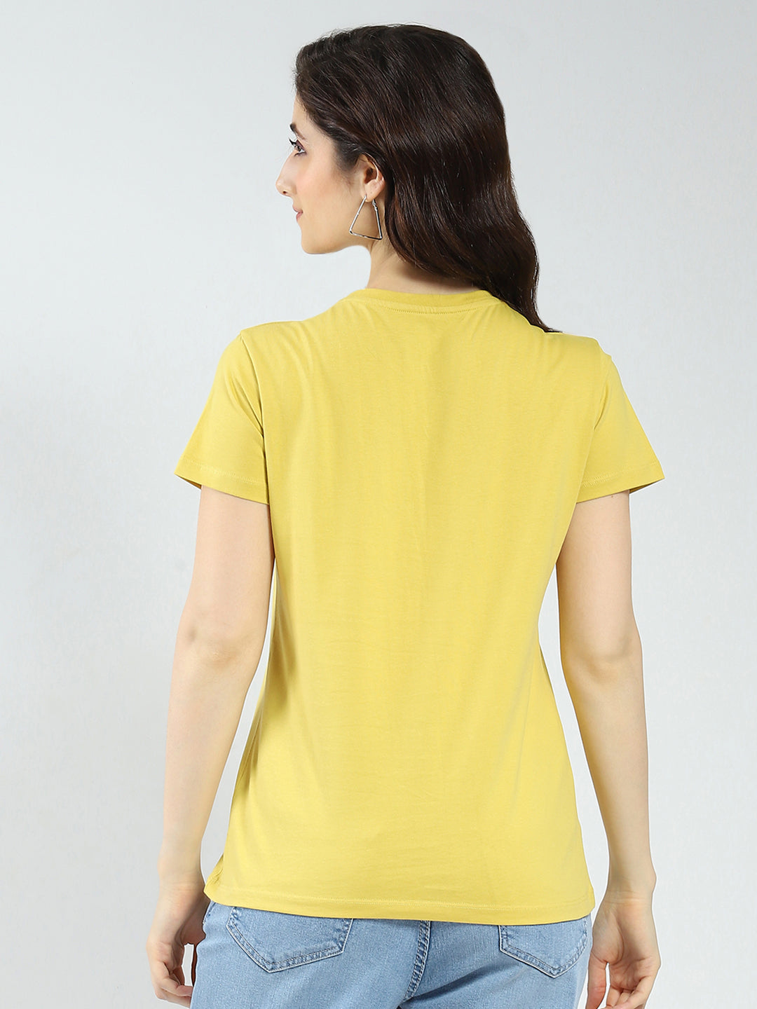 Women Coral & Mustard Printed Round Neck Half Sleeve Top 2Pc Set