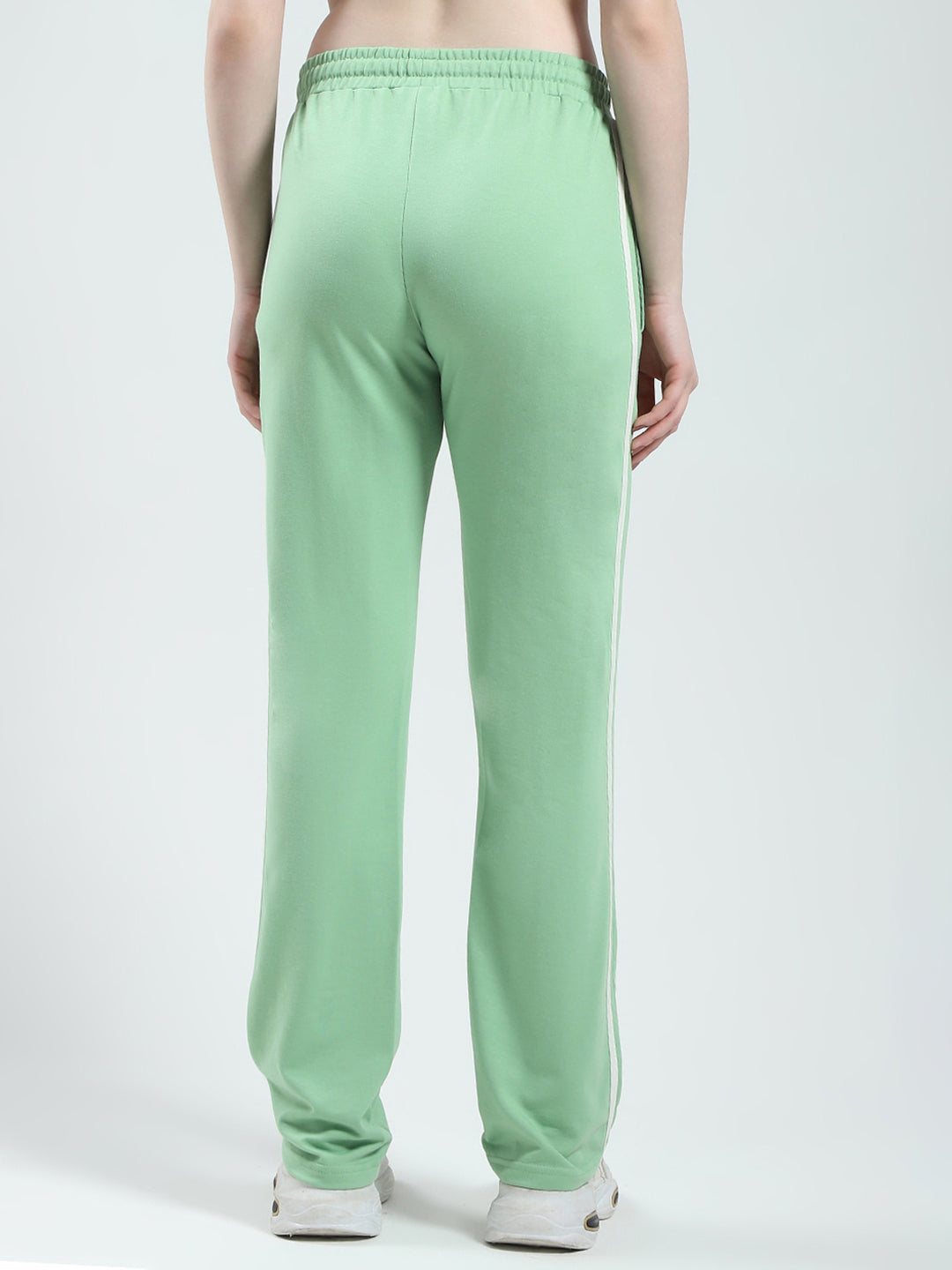 Women Green Solid Regular Fit Lower