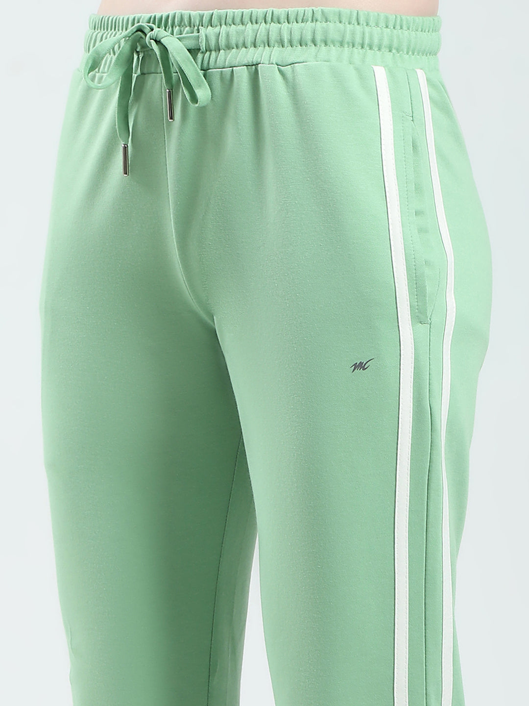 Women Green Solid Regular Fit Lower