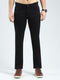 Men Black Solid Regular Fit Denim