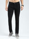 Men Black Solid Regular Fit Denim