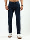 Men Blue Solid Narrow Fit Denim