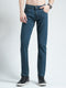 Men Green Solid Regular Fit Denim