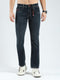 Men Green Solid Regular Fit Denim