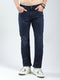 Men Blue Solid Regular Fit Denim