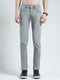 Men Grey Solid Regular Fit Denim