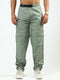 Men Green Solid Regular Fit Lower