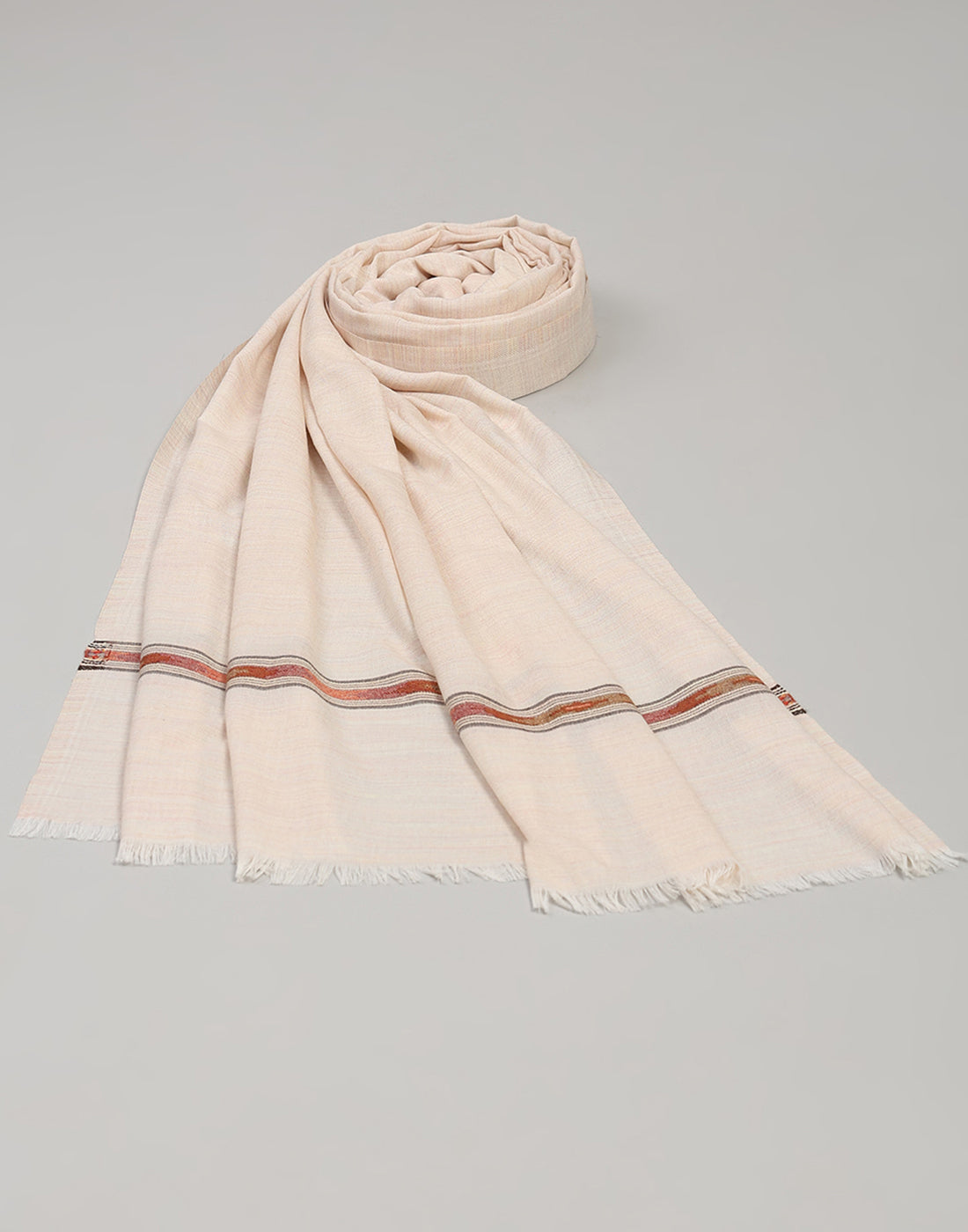 Men Multicolor Self Design   Lohi Shawl