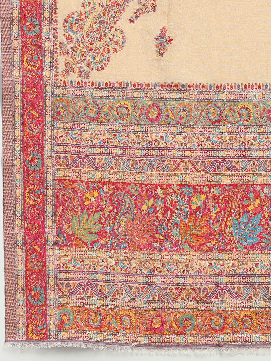 Women Multicolor Printed Wool Blend Shawl