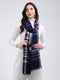 Women Navy Blue Solid Wool Blend Stole