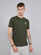 Rock.it Men Olive Solid Round Neck Half Sleeve T-Shirt