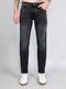 Men Grey Light Wash Straight Fit Denim