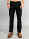 Men Black Light Wash Narrow Fit Denim
