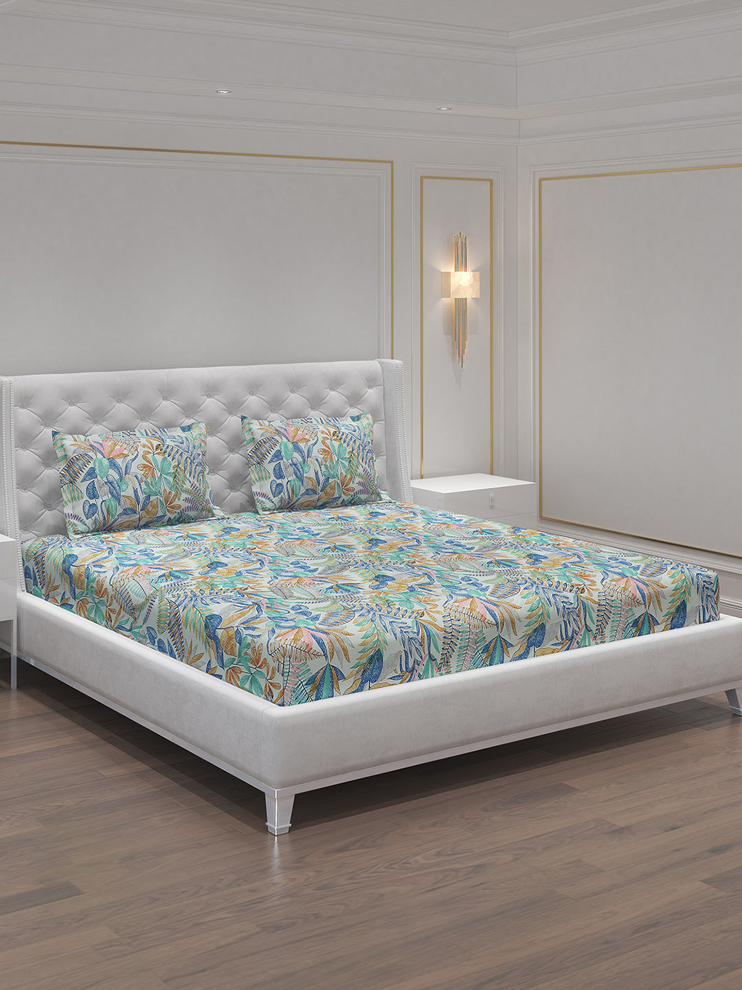 MOCA by Monte Carlo 120 GSM Microfibre Double Bedsheet with 2 Pillow Covers