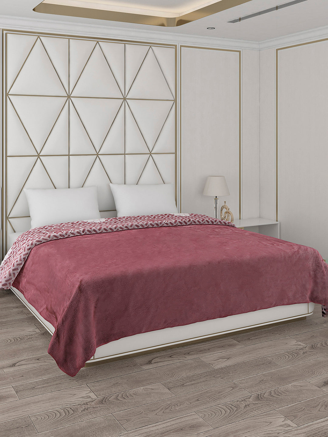 Printed Double Bed Blanket for Heavy Winter -2 Ply