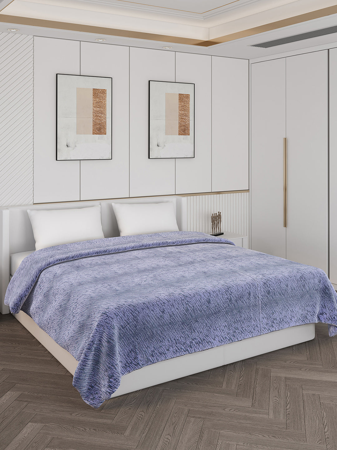 Abstract Double Bed 850 GSM Blanket Daniel 2 Ply (Weight 4.5 kg)