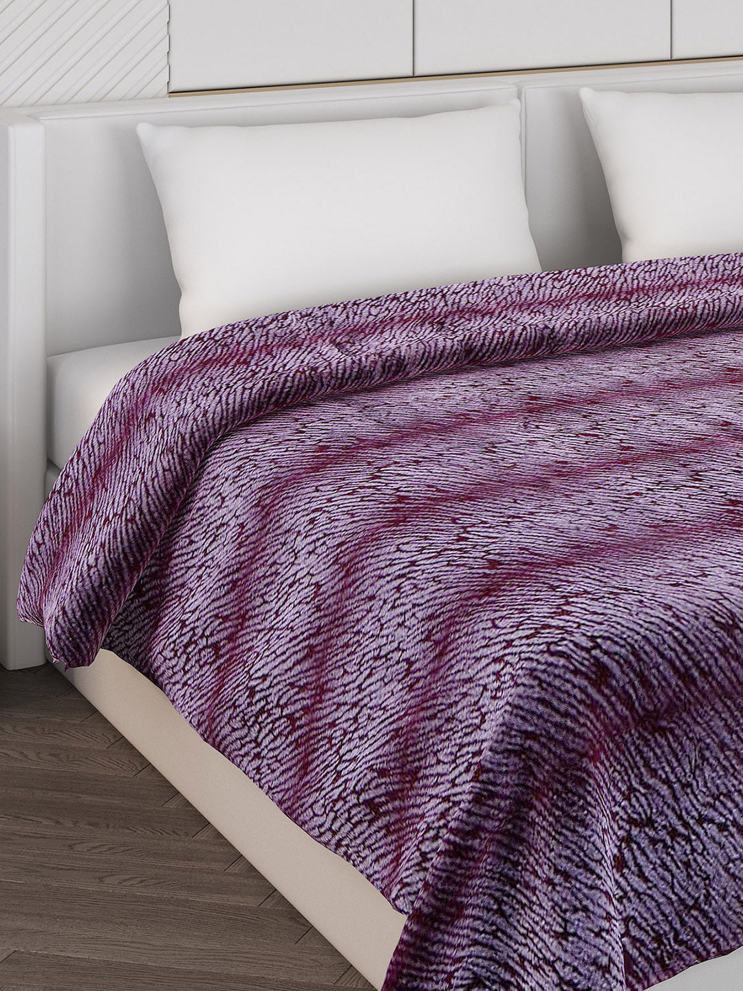 Abstract Double Bed 850 GSM Blanket Daniel 2 Ply (Weight 4.5 kg)