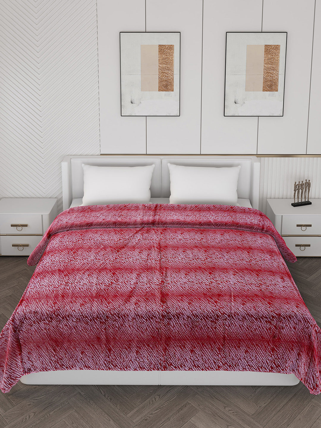 Abstract Double Bed 850 GSM Blanket Daniel 2 Ply (Weight 4.5 kg)