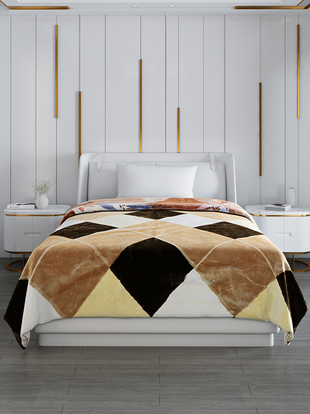 Printed Single Bed Blanket for Mild Winter -2 Ply