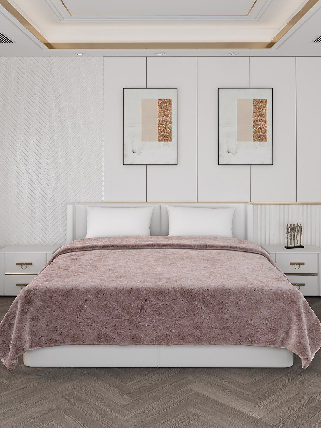 Self Design Double Bed 1000 GSM Blanket Henry 2 Ply (Weight 6.3 kg)