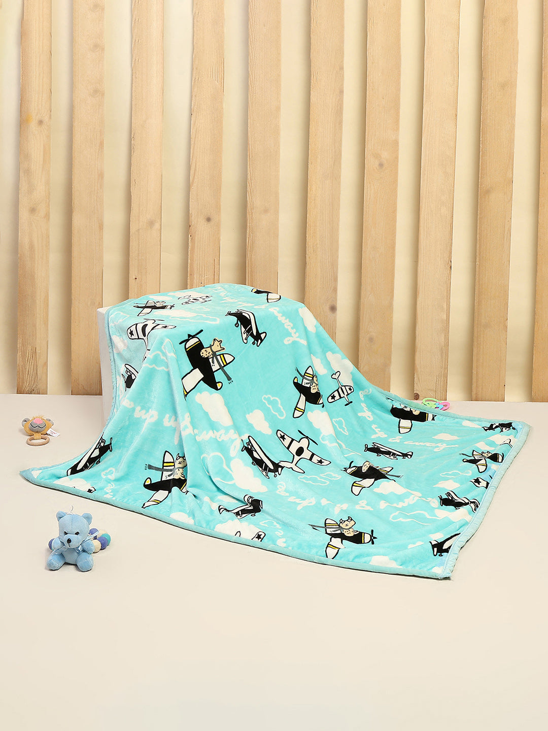 Printed Baby Blanket For Winter 1 Ply, 600 GSM, Weight 1.5 kg (Jackjill)