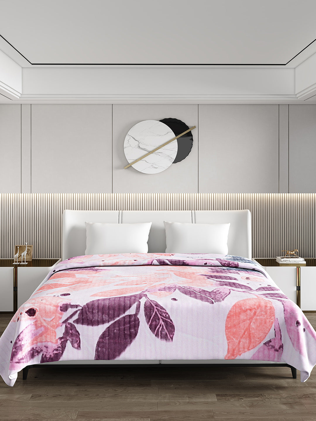 Printed Double Bed Blanket for Heavy Winter -3 Ply