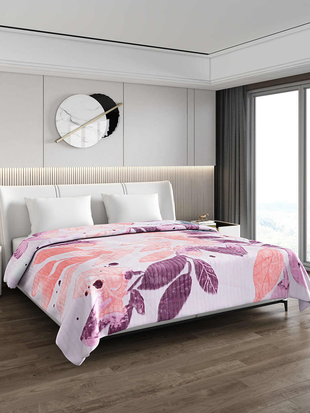 Printed Double Bed Blanket for Heavy Winter -3 Ply