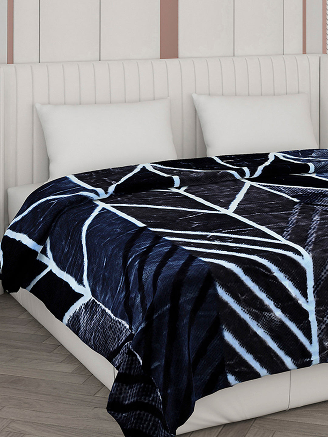 Printed Double Bed Blanket for Mild Winter -2 Ply