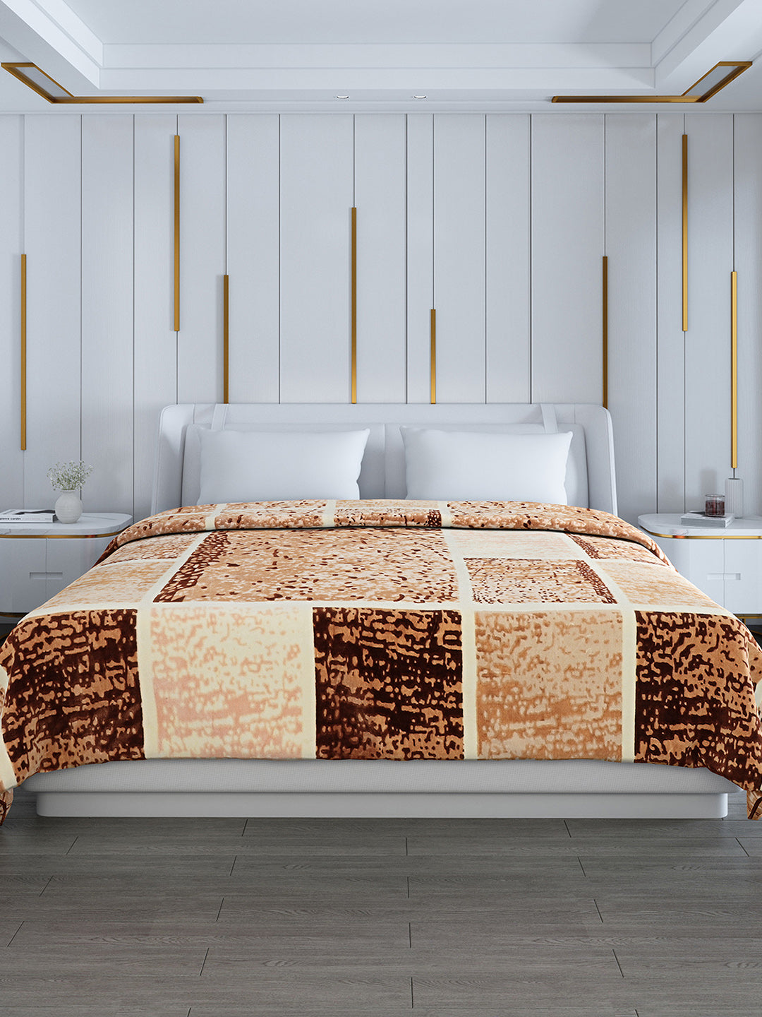 Printed Double Bed 994 GSM Blanket Parker 2 Ply (Weight 5.25 kg)