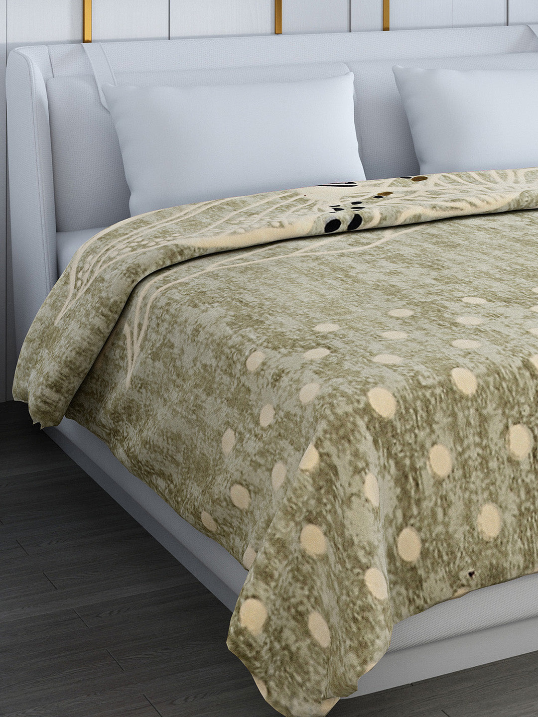 Printed Double Bed Blanket for Heavy Winter -2 Ply