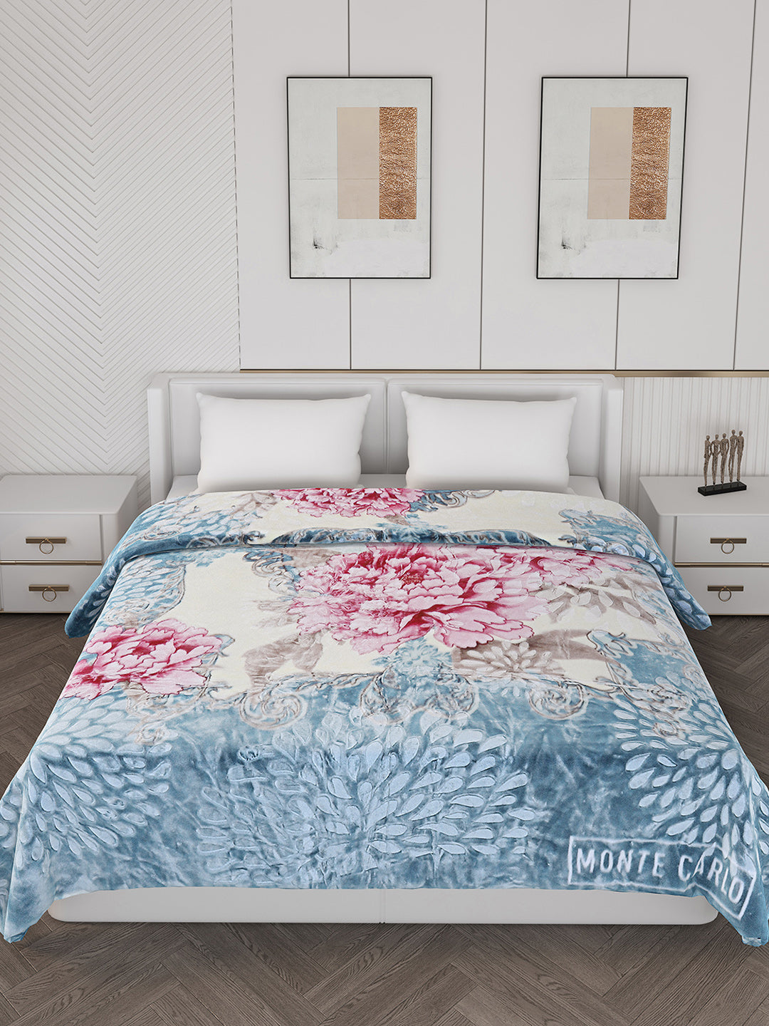 Printed Double Bed 850 GSM Blanket for Heavy Winter -2 Ply (Weight 4.5 kg)