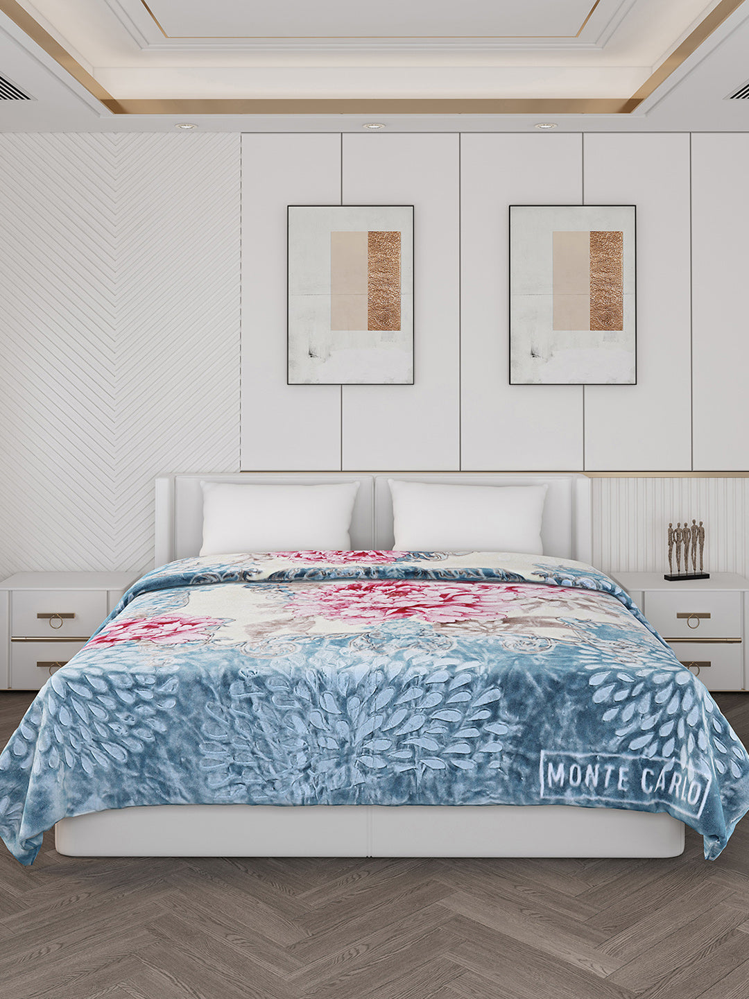 Printed Double Bed 850 GSM Blanket for Heavy Winter -2 Ply (Weight 4.5 kg)